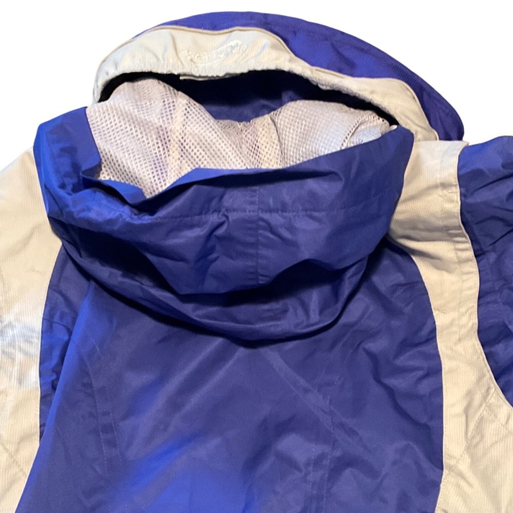 Obermeyer Ridgeline Womens Ski Jacket Blue‎ Gray HydroBlock Size 6 Hooded Coat - Picture 6 of 9